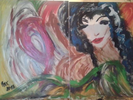 "Flügel der Liebe" MASSE 70x50 (2 Bilder)